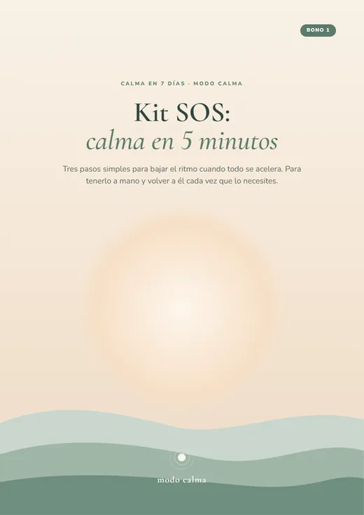 Portada del Kit SOS